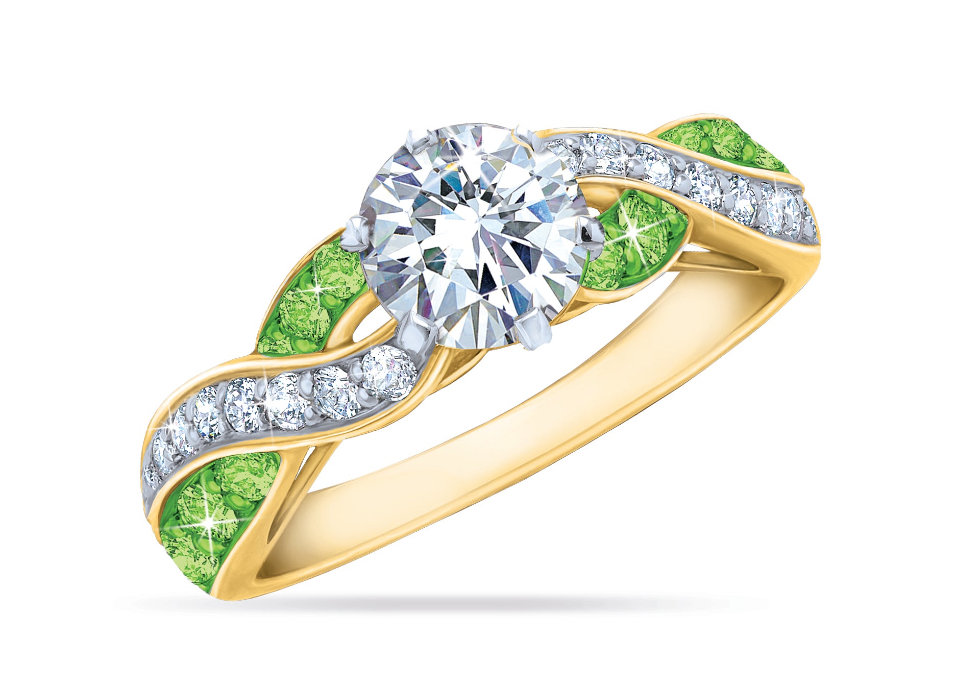 Anello personalizzato con pietra di nascita