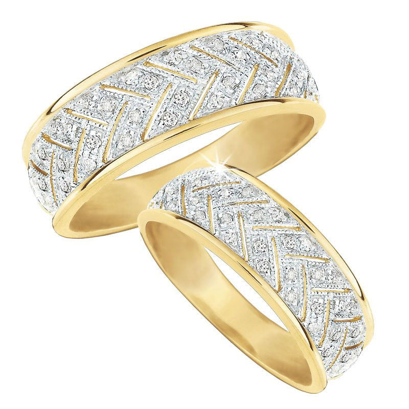 Anello con diamante a fuoco