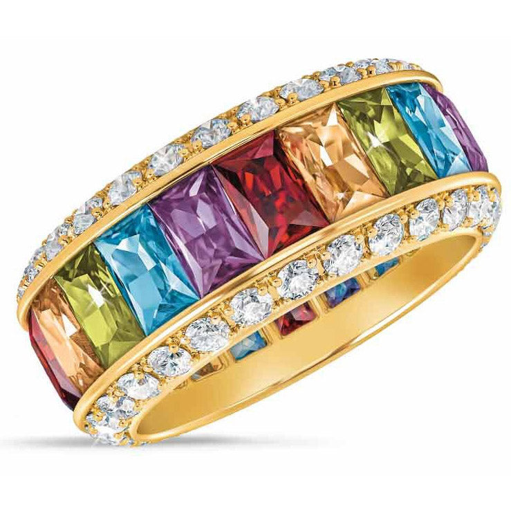 Anello eternità arcobaleno